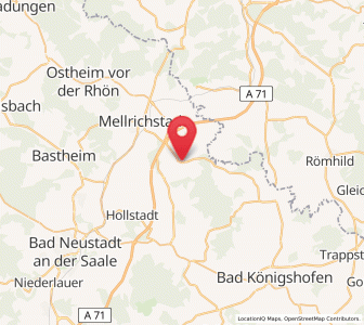 Map of Hendungen, Bavaria