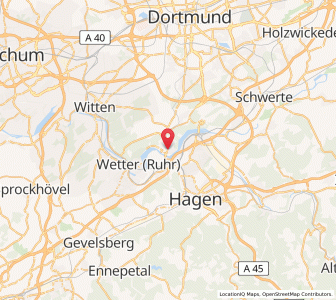 Map of Herdecke, North Rhine-Westphalia