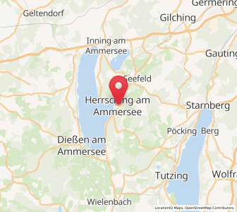Map of Herrsching am Ammersee, Bavaria