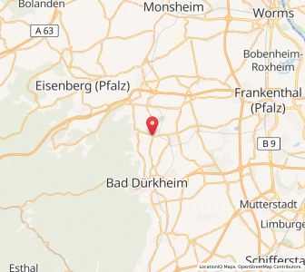 Map of Herxheim am Berg, Rheinland-Pfalz