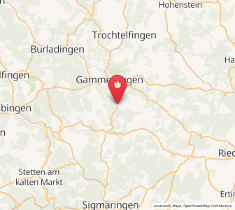 Map of Hettingen, Baden-Wurttemberg