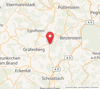 Map of Hiltpoltstein, Bavaria