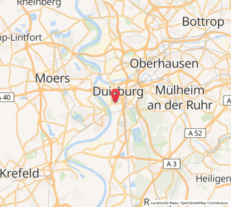 Map of Hochfeld, North Rhine-Westphalia