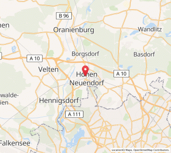 Map of Hohen Neuendorf, Brandenburg