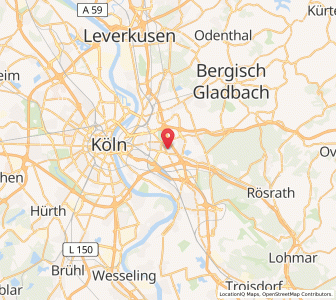 Map of Höhenberg, North Rhine-Westphalia