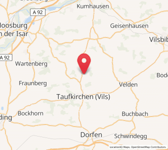 Map of Hohenpolding, Bavaria