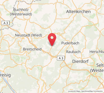 Map of Horhausen, Rheinland-Pfalz