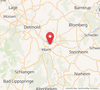 Map of Horn-Bad Meinberg, North Rhine-Westphalia