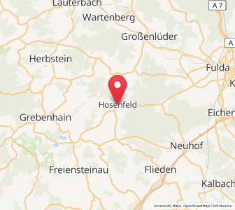 Map of Hosenfeld, Hesse