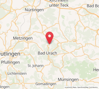 Map of Hülben, Baden-Wurttemberg