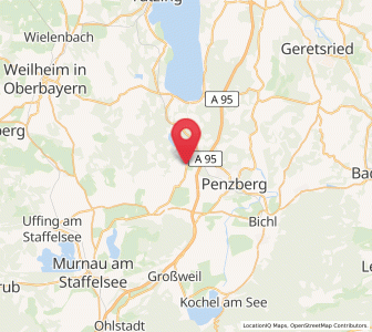 Map of Iffeldorf, Bavaria