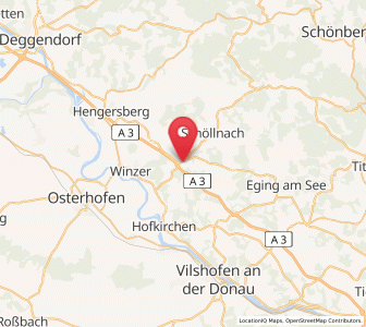 Map of Iggensbach, Bavaria