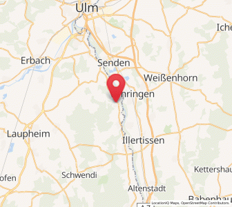 Map of Illerrieden, Baden-Wurttemberg