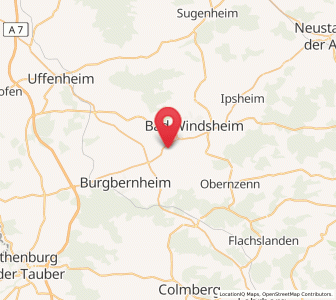 Map of Illesheim, Bavaria