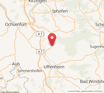 Map of Ippesheim, Bavaria