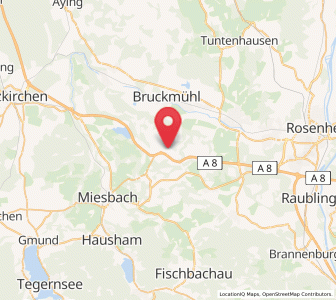 Map of Irschenberg, Bavaria