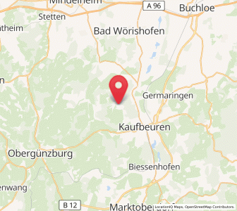 Map of Irsee, Bavaria
