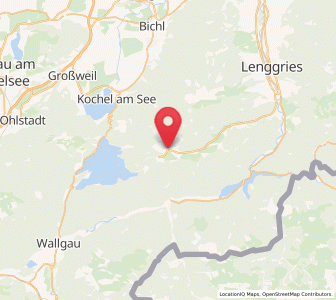 Map of Jachenau, Bavaria