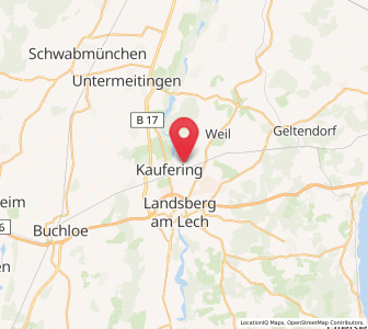 Map of Kaufering, Bavaria
