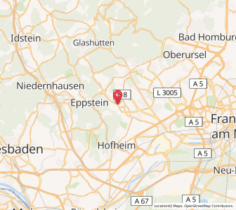 Map of Kelkheim, Hesse