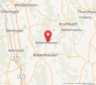 Map of Kettershausen, Bavaria