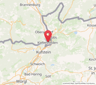Map of Kiefersfelden, Bavaria