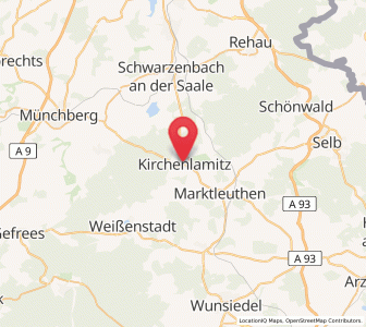 Map of Kirchenlamitz, Bavaria