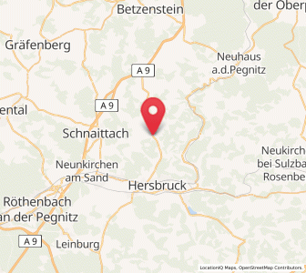Map of Kirchensittenbach, Bavaria