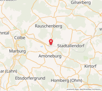 Map of Kirchhain, Hesse