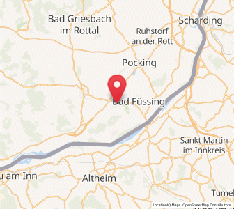 Map of Kirchham, Bavaria