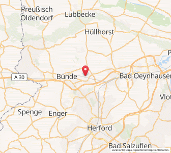 Map of Kirchlengern, North Rhine-Westphalia