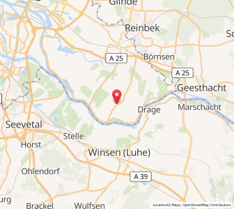 Map of Kirchwerder, Hamburg