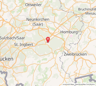 Map of Kirkel, Saarland