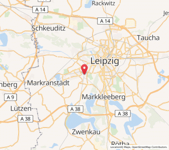 Map of Kleinzschocher, Saxony
