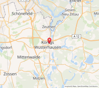 Map of Königs Wusterhausen, Brandenburg