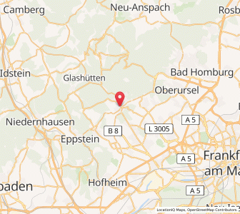 Map of Königstein im Taunus, Hesse