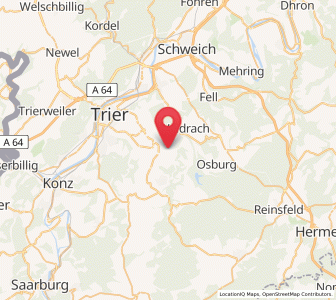 Map of Korlingen, Rheinland-Pfalz