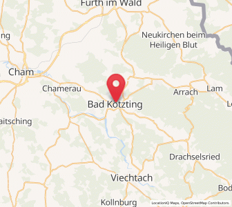Map of Kötzting, Bavaria