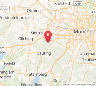 Map of Krailling, Bavaria