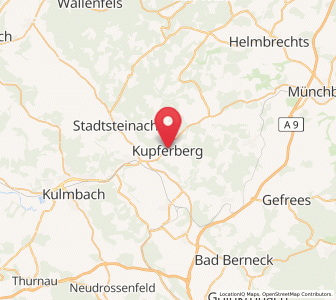 Map of Kupferberg, Bavaria