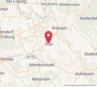 Map of Küps, Bavaria