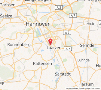 Map of Laatzen, Lower Saxony