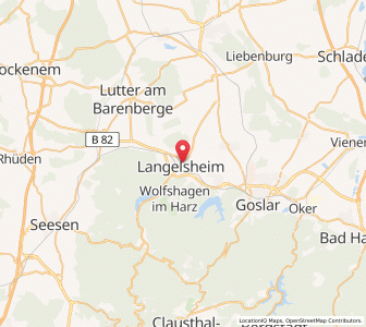 Map of Langelsheim, Lower Saxony