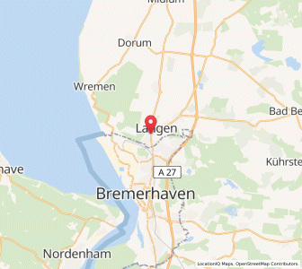 Map of Langen, Lower Saxony