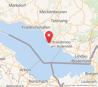 Map of Langenargen, Baden-Wurttemberg