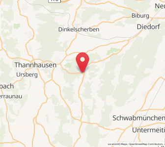 Map of Langenneufnach, Bavaria