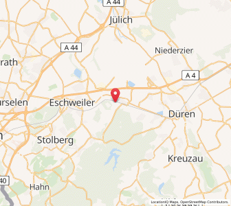Map of Langerwehe, North Rhine-Westphalia