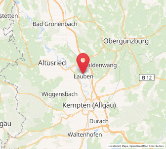 Map of Lauben, Bavaria