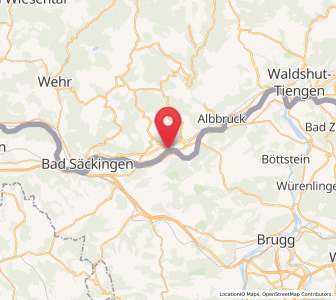 Map of Laufenburg, Baden-Wurttemberg