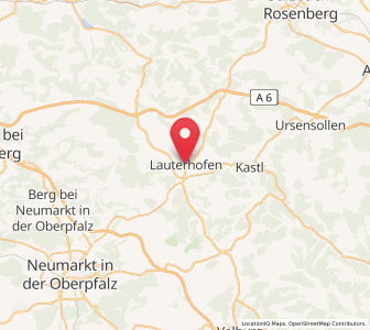 Map of Lauterhofen, Bavaria